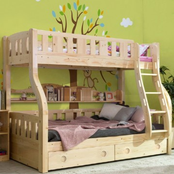 토마스패밀리형3인용원목침대프레임