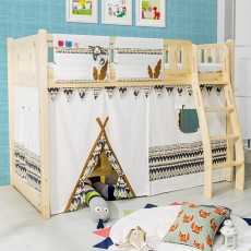 인디언침대커튼