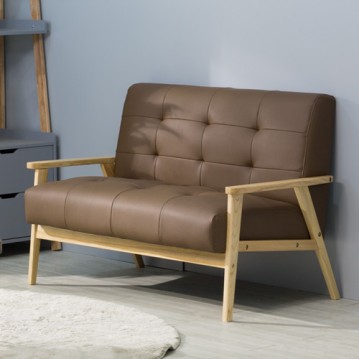 (익일배송) 탑오크원목2인용쇼파