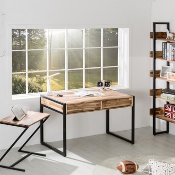 제이스아카시아고급원목철제책상1200