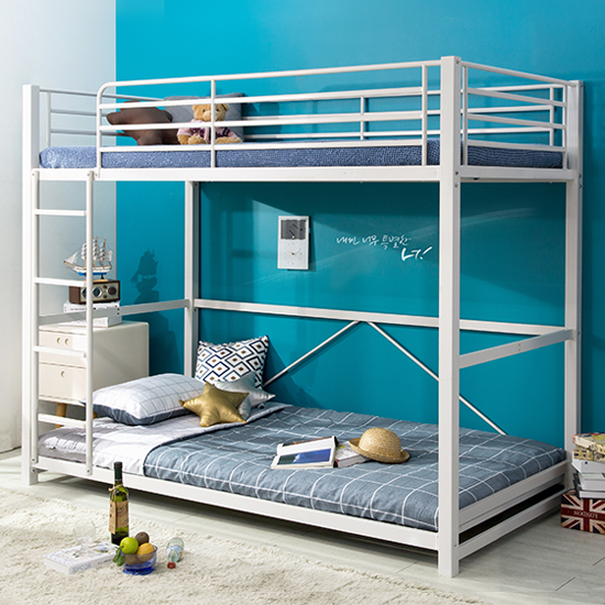 (8%즉시할인/익일배송) 토리노철제이층침대프레임(원목발판증정/매트리스업그레이드)