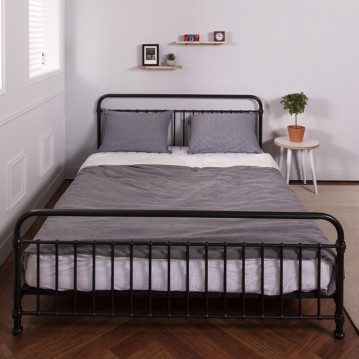 (5%추가할인/익일배송) 튜브철제퀸침대프레임