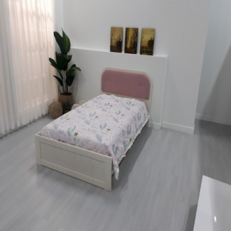 [B등급] 190821-2 샘플패브릭핑크1200침대-목물