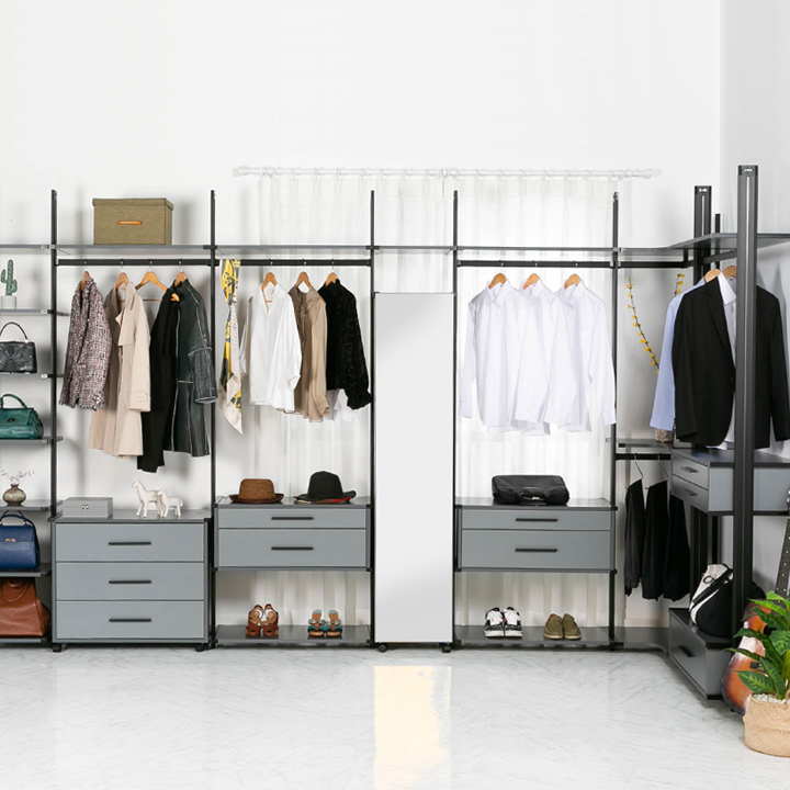 (착불) 에보니아시스템드레스룸 1자(30cm)~