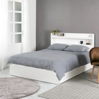 루시퍼수납형조명침대프레임(슈퍼싱글/퀸)