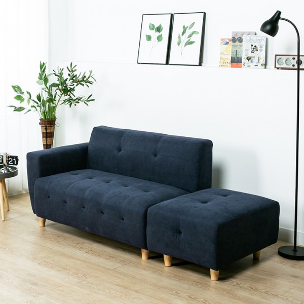 (단독특가/익일배송) 에일라텍스폼2인용쇼파(스툴포함)