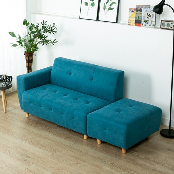 (단독특가/익일배송) 에일라텍스폼2인용쇼파(스툴포함)