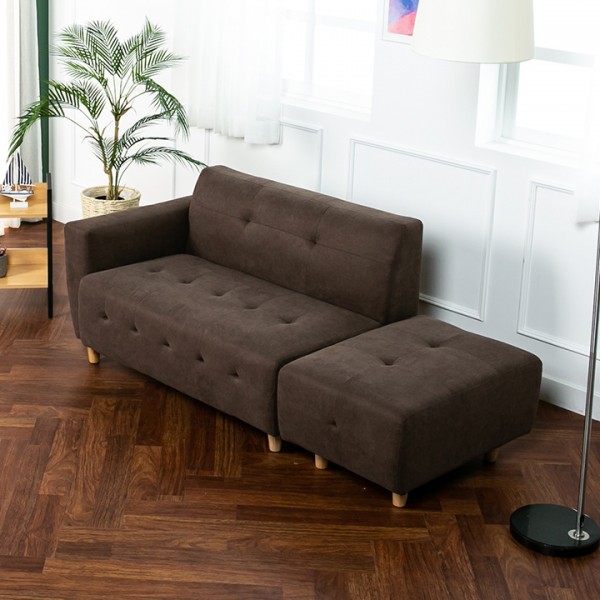 (단독특가/익일배송) 에일라텍스폼2인용쇼파(스툴포함)