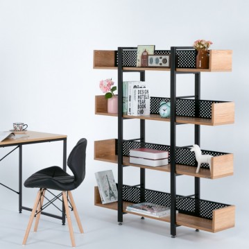 키트철제선반책장800(내추럴/아카시아)