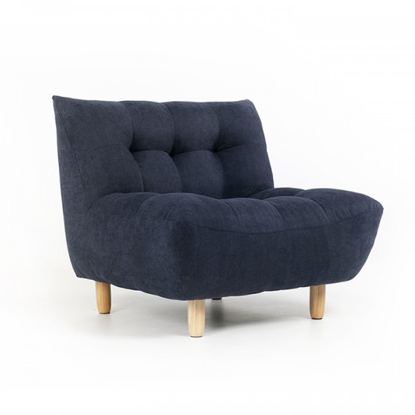 (익일배송/한정수량) 에보니아 포그 패브릭 1인용쇼파(스툴포함) 무료설치