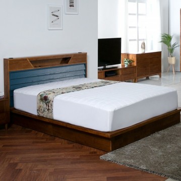 (착불) 메이든수납조명형침대프레임B형