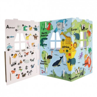 에보니아 컬러링 하우스 색칠하는 종이집 어린이 주방놀이