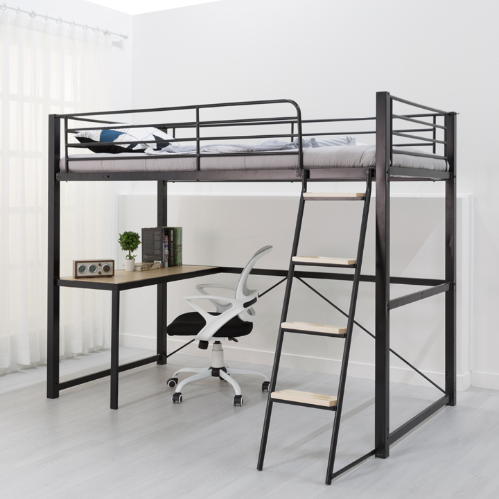 (8%즉시할인/익일배송) 뉴토리노철제벙커침대프레임(세트구성)(원목발판증정/매트리스업그레이드)