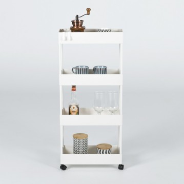 (한정수량특가/택배배송) 브리든미니수납4단트롤리