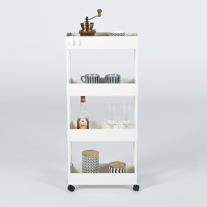 (한정수량특가/택배배송) 브리든미니수납4단트롤리