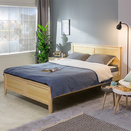 (익일배송/한정수량)미쉘원목침대프레임(퀸)