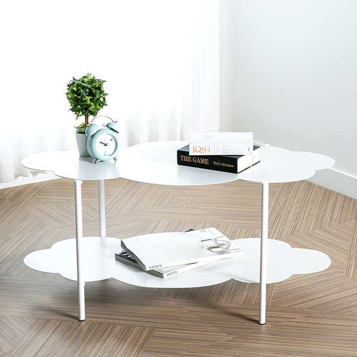 (택배배송) 아티2단플라워다용도테이블