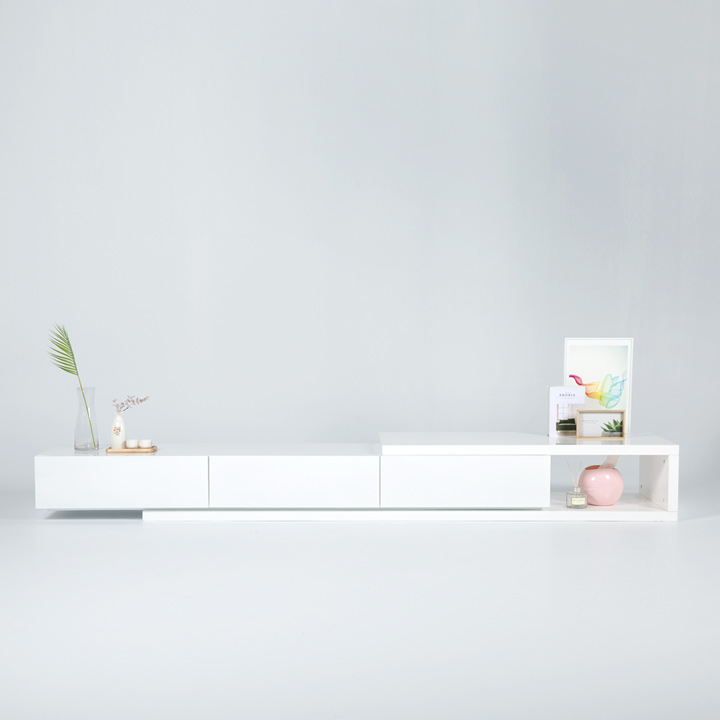 (단종특가/익일배송) 닉스하이글로시확장형거실장(2200~2700)