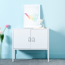 (택배배송) 블랑1단양문형수납장