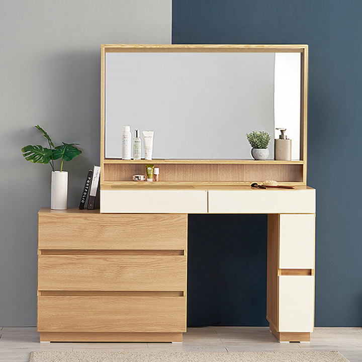 (착불) 아일로수납화장대세트800(일반거울)