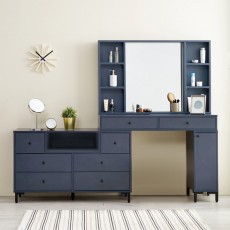 (착불) 아이비와이드수납화장대세트(일반거울)