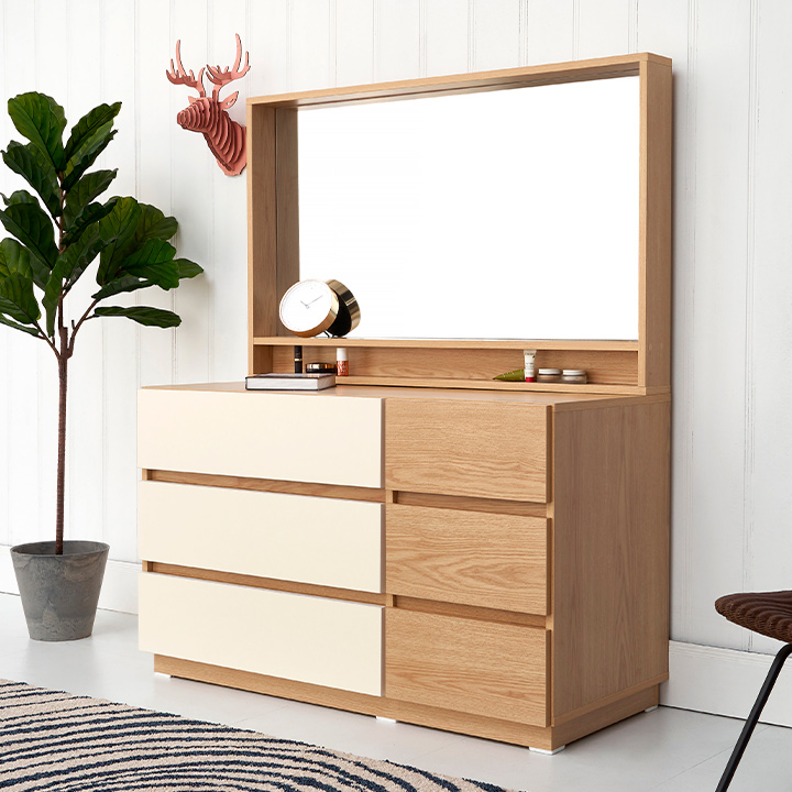 (착불) 아일로체스트화장대(일반거울/조명거울/세럽조명거울)