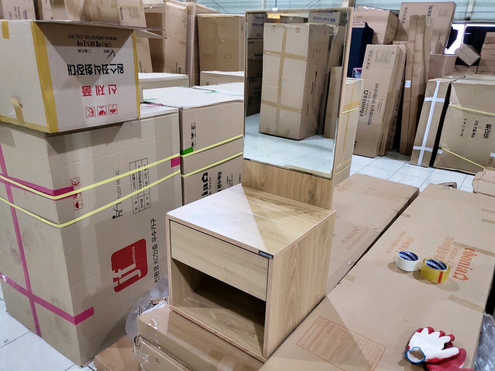 [B등급] 20210127-s11 원스 좌식 거울화장대_애쉬