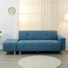 (익일배송) 데일리3인용라텍스폼패브릭쇼파(스툴포함)