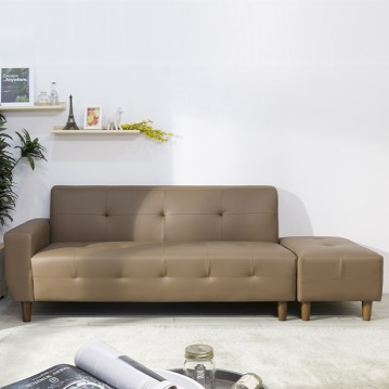 (익일배송) 데일리3인용라텍스폼PU쇼파(스툴포함)