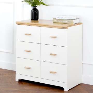 하리쉬원목다용도6단서랍장