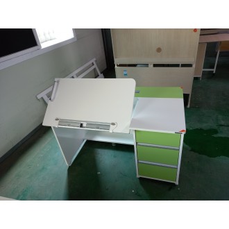 [B등급] 210503-11 레이각도조절1인책상_그린