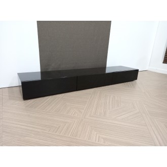 [B등급] 210507-3(IC) (731)닉스하이그로시거실장_블랙(확장프레임X)