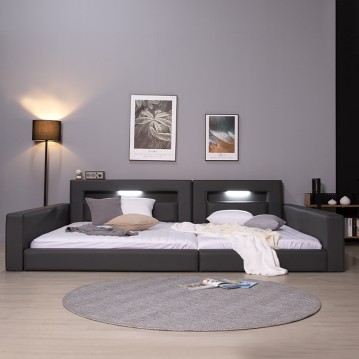 (착불)버드패밀리형침대코지형(퀸+슈퍼싱글)(일반형/LED형)