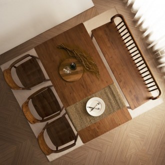 미스틱참죽나무원목식탁세트(4인/6인)