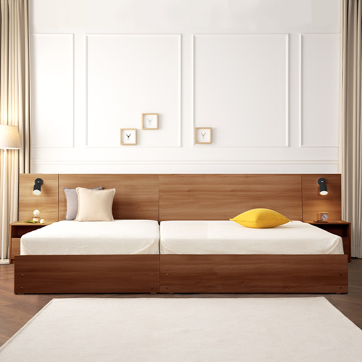 (착불) 타임호텔형패밀리침대(슈퍼싱글+퀸)