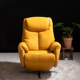 로제전동라운지회전리클라이너(천연면피소가죽)