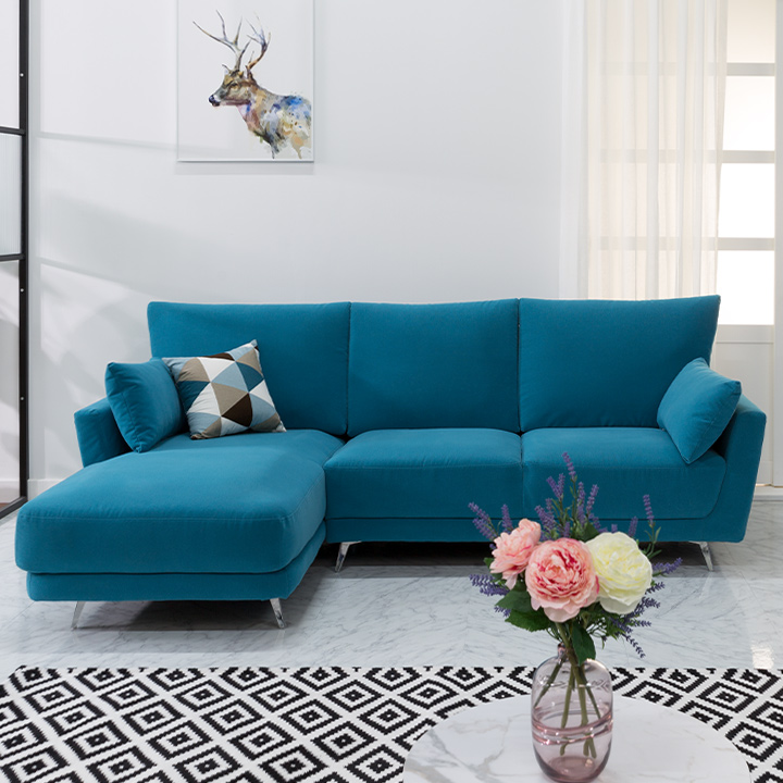 (단독특가/익일배송) 플렌트4인용카우치소파(쿠션2개포함)