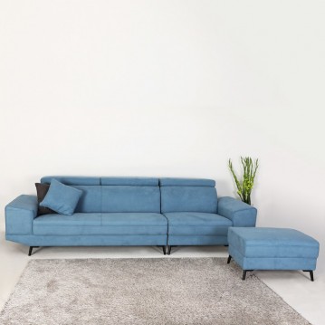 (착불) 베델아쿠아스웨이드4인용쇼파