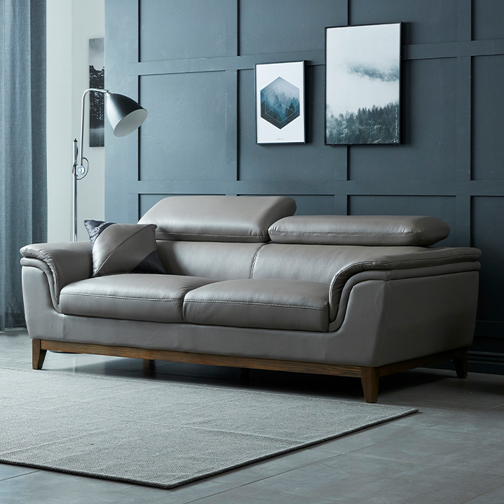 (착불) 프레드에어레더3인용쇼파