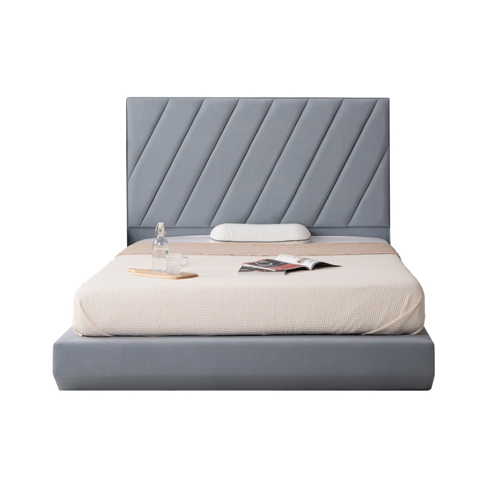 (착불) 마테오높은헤드고급아몬드원단침대Q