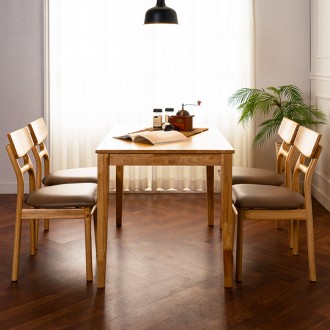 시온고무나무원목4인용식탁테이블