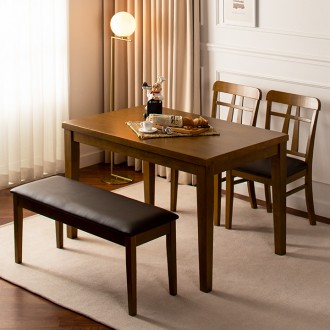 테오고무나무원목4인용식탁테이블