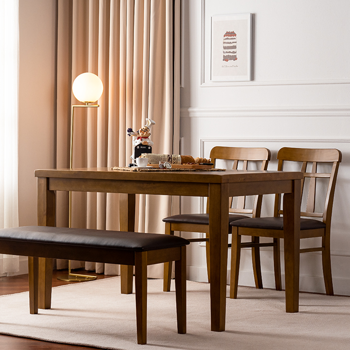 테오고무나무원목4인용식탁테이블