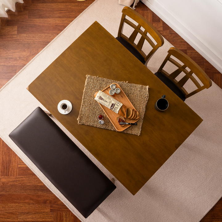 테오고무나무원목4인용식탁테이블