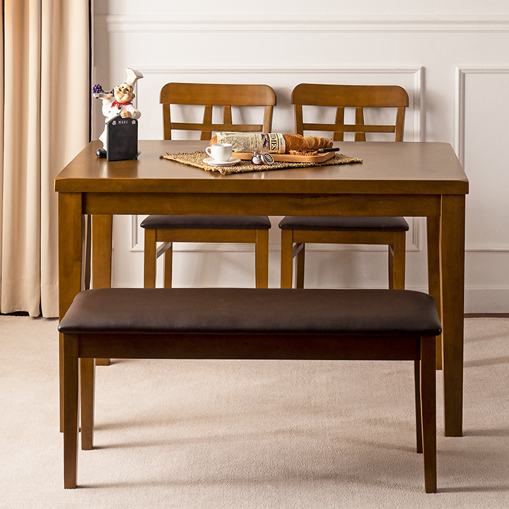 테오고무나무원목4인용식탁테이블세트