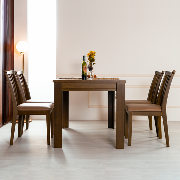 세미고무나무원목식탁의자