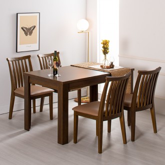 세미고무나무원목4인용식탁세트