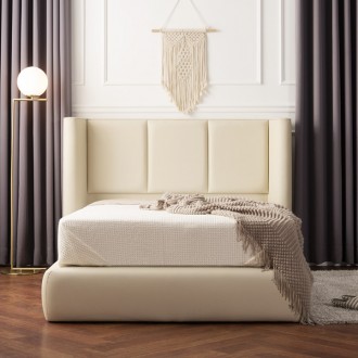 (착불) 르반독립스프링가죽침대(SS/Q)