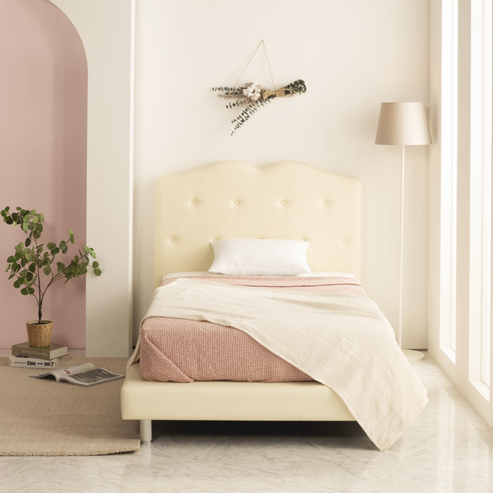 (착불) 시모네인조가죽침대(SS/Q)