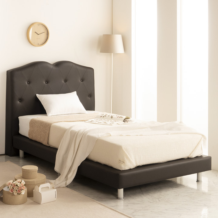 (착불) 시모네인조가죽침대(SS/Q)